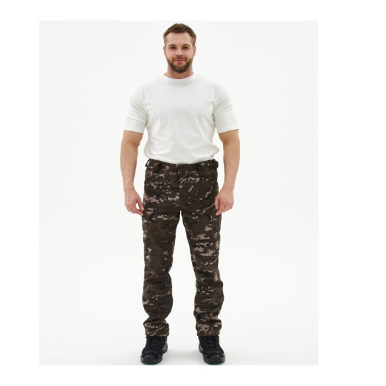 Костюм демисезонный мужской "Вепрь", р. 52-54 (104-108) рост 5/6 (182-188), (куртка/брюки), КМФ Мультикам черный