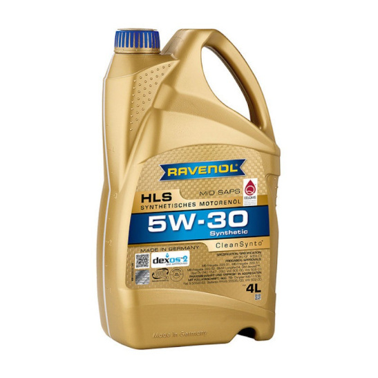 Масло моторное RAVENOL HLS (C3) SAE 5W30, 4 л, API CF/SN, синтетическое, (двиг. бензиновый, дизельный)