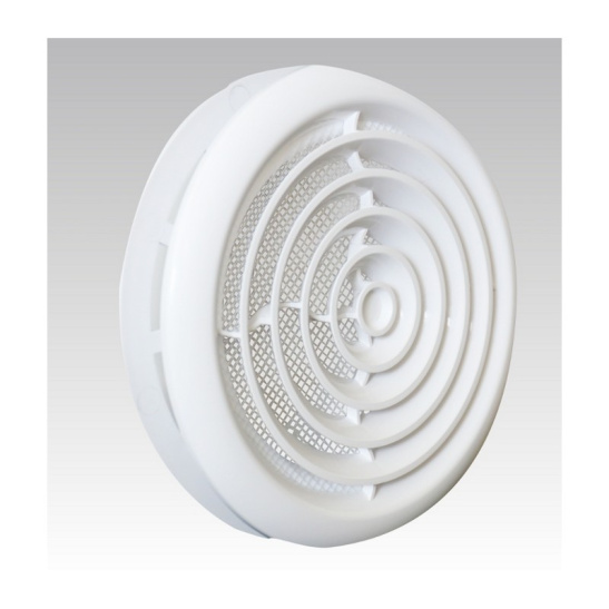 15 DK Диффузор проточно-вытяжной со стопорным кольцом и фланцем D150