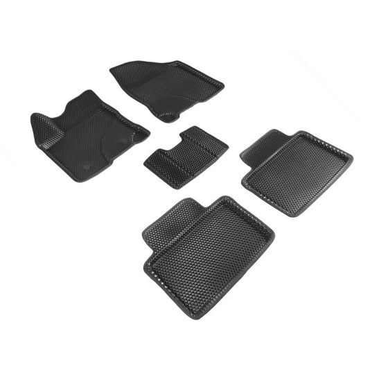 КОВРИКИ САЛОНА LADA VESTA/веста/черные/3D EVA РОМБ/Seintex/95188/