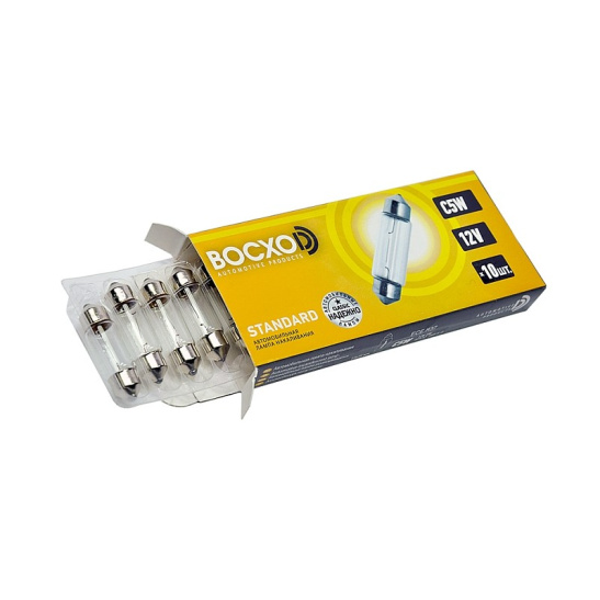 ЛАМПА (АС12-5) (C5W 12 V "ВОСХОD" 82512) СОФИТНАЯ (освещения номера, салона, 36 мм.) 12В. 5 W
