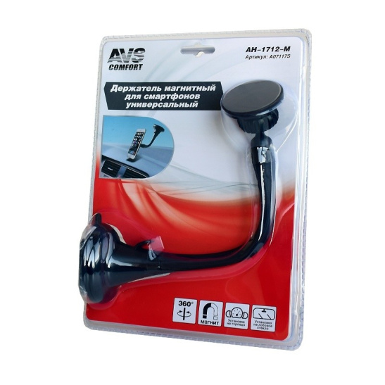 * Держатель магнитный универсальный (AH-1712-M) ("AVS") для портативных устройств (A07117S)