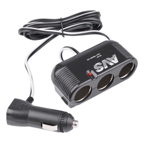 Разветвитель прикуривателя (на 3 гнезда) 12/24В. "AVS" ("CS301") 43234