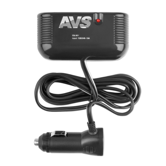 Разветвитель прикуривателя (на 3 гнезда) 12/24В. "AVS" ("CS301") 43234