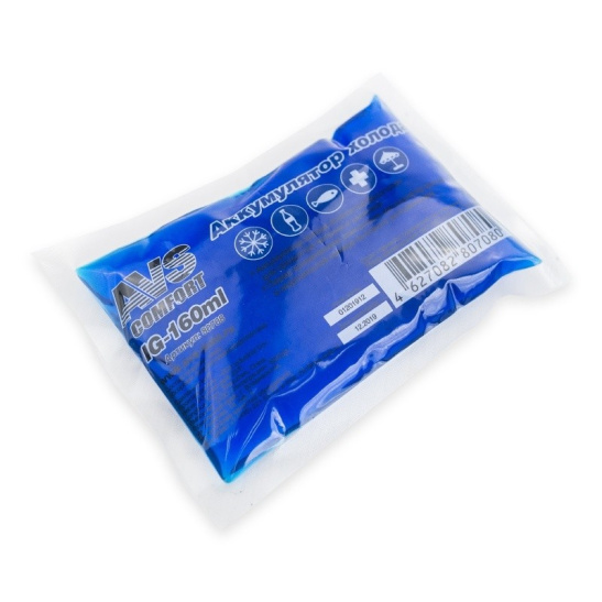 Аккумулятор холода (160 мл., мягкий) для холодильника, термоконтейнера, термосумки ("IG-160ml") "AVS" (80708)