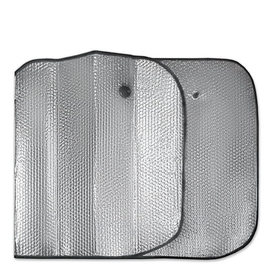 Шторка солнцезащитная (130х60 см.) 3-хслойная, на лобовое стекло ("SH-107F-S" Single Bubble) "AVS" (43095)