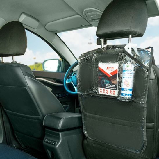 Накидка защитная на спинку переднего сиденья, с отделением для планшета (KM-02) защита от грязной обуви ("AVS") A78436S