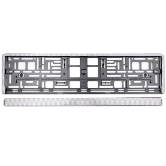 Рамка госномера (карбон светлый) под номерной знак ("RN-05") ("AVS") A78107S