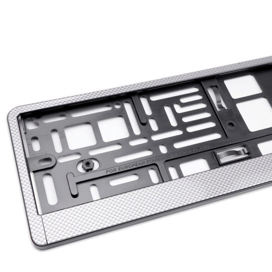 Рамка госномера (карбон светлый) под номерной знак ("RN-05") ("AVS") A78107S