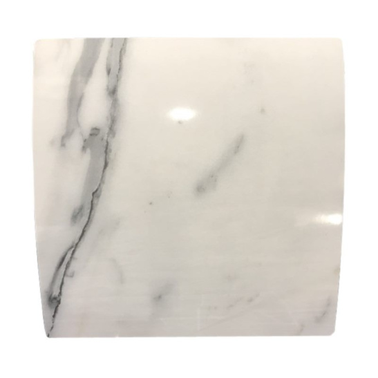 Решетка вентиляционная 180x210 мм, вытяжная, накладная,с сеткой, мрамор белый глянец, Пульсар 18-21 ЛЮКС 15-021 16-16 ЛЮКС 12-001 (панель декоративная вентилятора), Россия