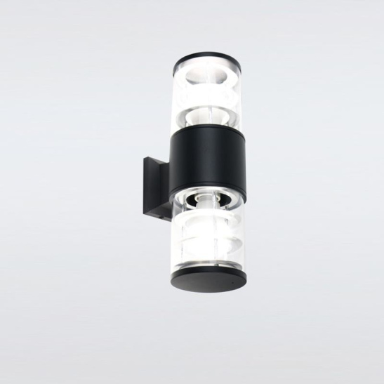 Светильник  "Апофема" General (662513) 2*Е27 для фасадной подсветки черный IP65