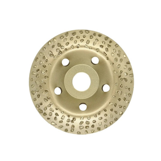 Круг шлифовальный чашечный по дереву (125x22.2 мм; карбид вольфрама; вогнутый; 8 зерно FEPA) РемоКолор 74-0-532