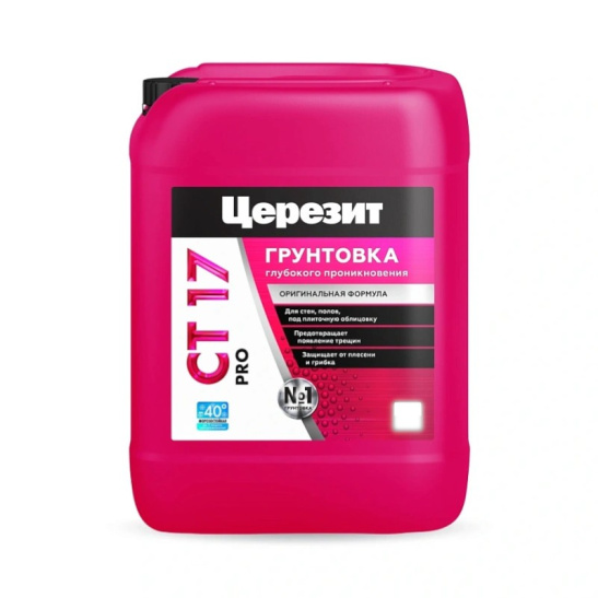 Грунтовка СТ 17 PRO глубокого проникновения, 5 л, Церезит, Россия