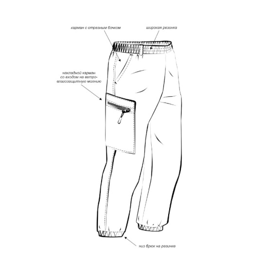 Костюм мужской "Турист 1", р. 48-50 (96-100) рост 5/6 (182-188), (куртка/брюки), КМФ "Колючка зеленый"