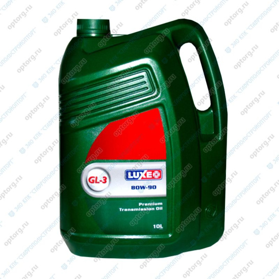 Масло трансмиссионное LUXE GL-3 SAE 80W90, 10 л, GL-3(ТМ-3), минеральное, для МКПП, (Тап-15В)