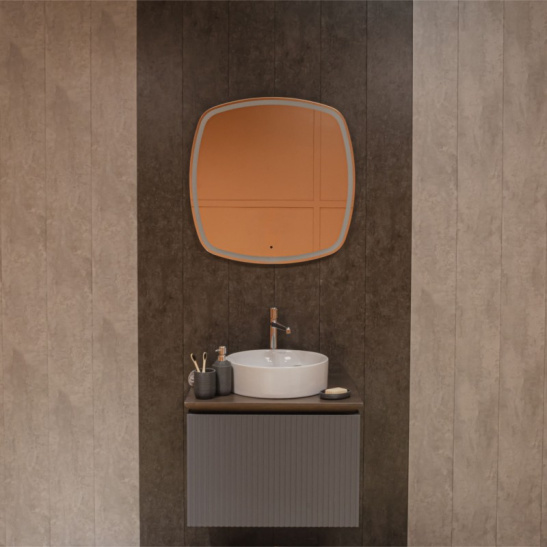 Зеркало "Barca - ТХ" 808x808 мм, с подсветкой, бесконтактный сенсор  арт. LED-00002973, г. Нижний Новгород, Россия