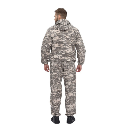 Костюм мужской "Турист Москит", р. 48-50 (96-100) рост 5/6 (182-188), (куртка/брюки), КМФ "Цифра св.серый" 