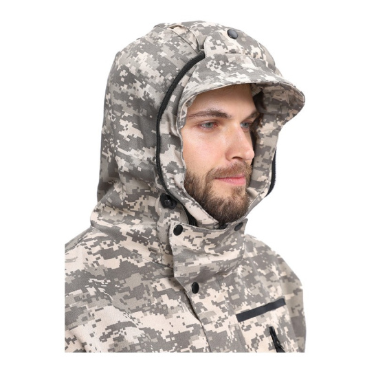 Костюм мужской "Турист Москит", р. 48-50 (96-100) рост 5/6 (182-188), (куртка/брюки), КМФ "Цифра св.серый" 