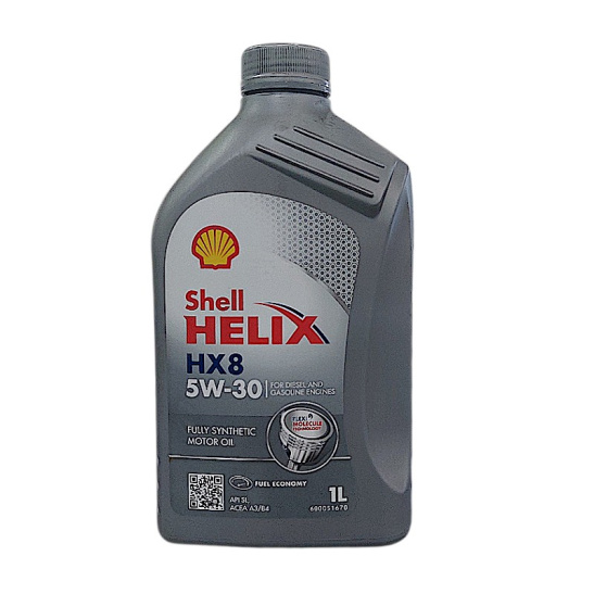 Масло моторное Shell Helix HX8, А3/В4 SAE 5W30, 1 л, API SL, синтетическое, (Турция)