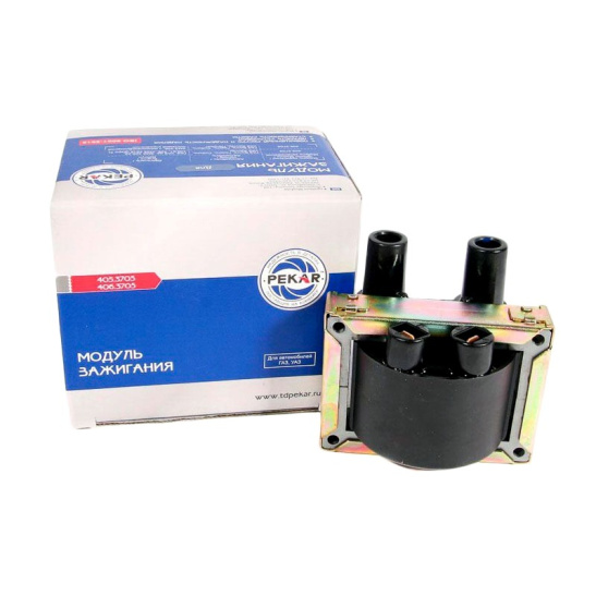 406.3705 (ПЕКАР) КАТУШКА ЗАЖИГАНИЯ ГАЗ, УАЗ (с двигателями ЗМЗ-405, 406, 409), ВАЗ-1111, 1113 ОКА