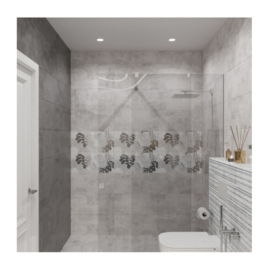 Плитка облицовочная 300x600 мм "Куба" светло-серая стандарт (сорт 2) ГОСТ 13996-2019 AXIMA (Россия)