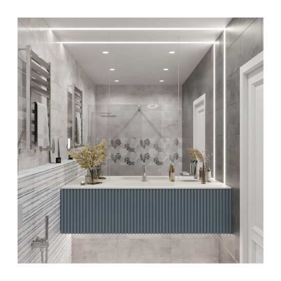 Плитка облицовочная 300x600 мм "Куба" светло-серая стандарт (сорт 2) ГОСТ 13996-2019 AXIMA (Россия)