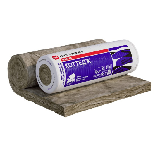 УТЕПЛИТЕЛЬ "Технониколь" 35 QN Коттедж 1х4500*1200*100мм (0,54м3/5,4м2) 20кг/м3