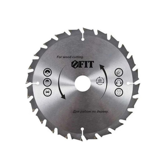 Диск пильный для циркулярных пил по дереву 185x20/16 мм, 48T FIT 37740