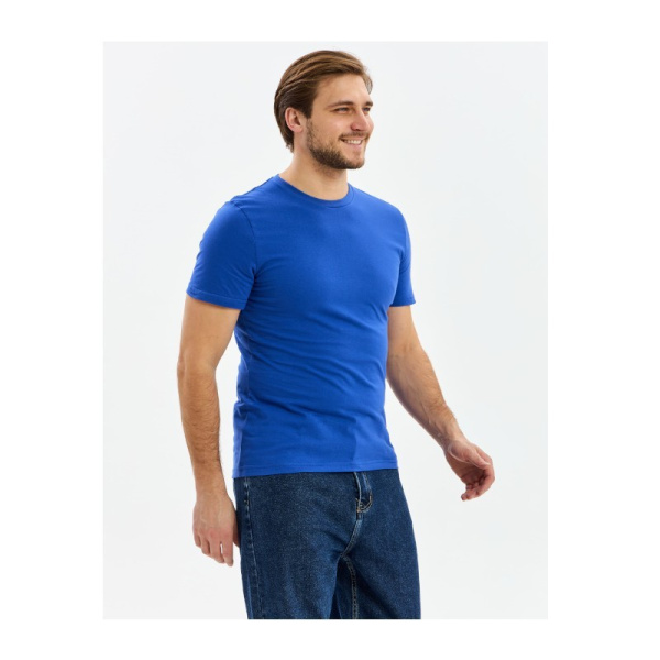 Футболка "NEW" синий индиго(васильковый), р. 52, XXL