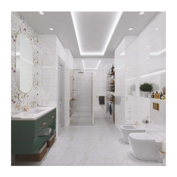 Плитка облицовочная 300x600 мм "Луизиана" светлая стандарт (сорт 2) ГОСТ 13996-2019 AXIMA (Россия)