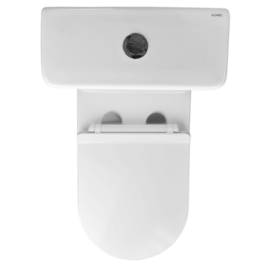 Унитаз-компакт Azario  FRETTA ROUND, AZ-7121A универсальный выпуск, двухрежимная арматура, нижний  подвод, сиденье