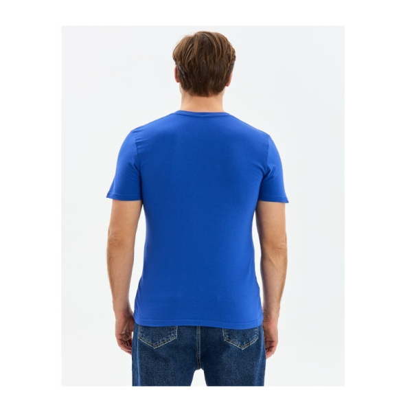 Футболка "NEW" синий индиго(васильковый), р. 60-62, 5XL