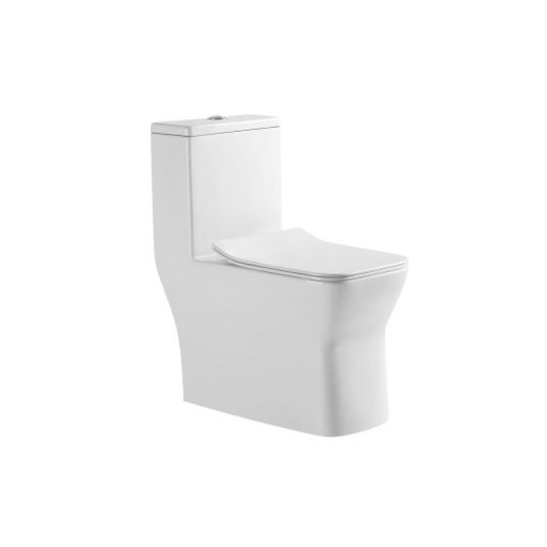 Унитаз-компакт Redo R08 моноблок горизонтальный выпуск, двухрежимная арматура, нижний  подвод, сиденье