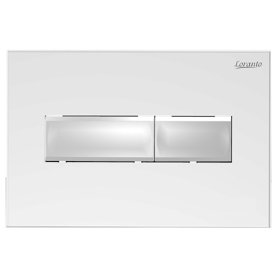 Сет Loranto Prestige инсталляция + унитаз UNO с сиденьем микролифт + кнопка квадратная белый глянец (4551+AZ-2380+7520)