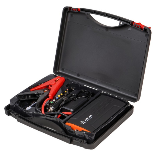 Устройство пусковое - аккумулятор внешний (Booster) 13800мАч, 200А, 12.4V, запуск ДВС до 3.0bz  и до 2.0d, USB 5V/2A, 12/16/19V, кейс ("APB-14-06") ("AIRLINE") Power bank