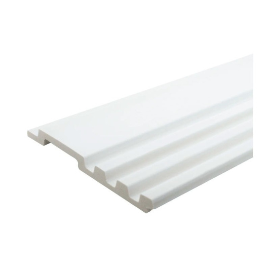 Панели 3D RAIL EAST из вспененного полистирола Коралл 2700х120х12мм Белая