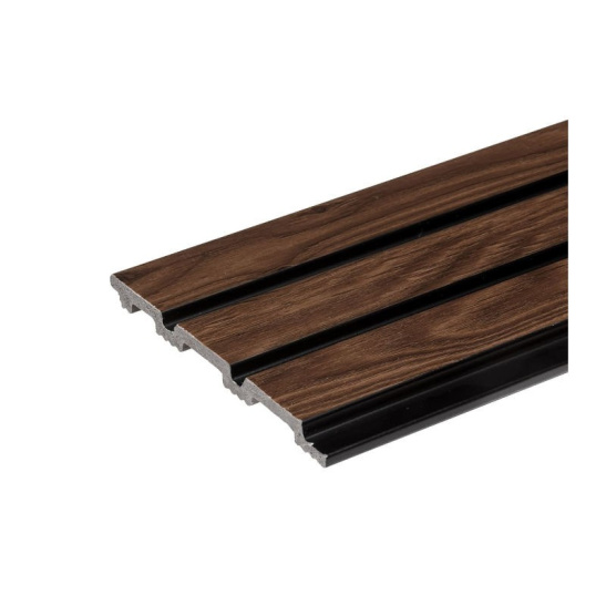 Панели 3D RAIL из вспененного полистирола  2700х120х10мм Махагон