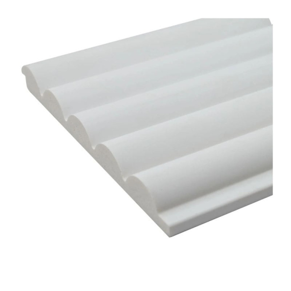 Панели 3D RAIL EAST из вспененного полистирола Бриз 2700х120х12мм Белая