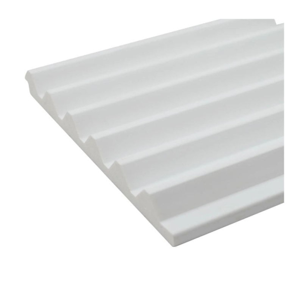 Панели 3D RAIL EAST из вспененного полистирола Риф 2700х120х12мм Белая