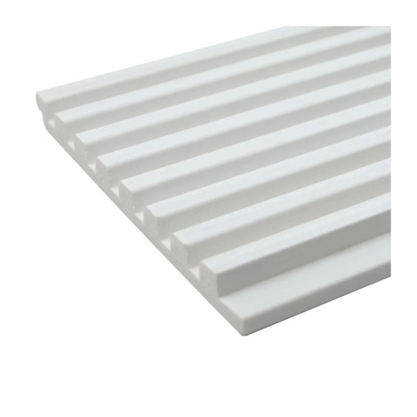 Панели 3D RAIL EAST из вспененного полистирола Галс 2700х120х12мм Белая