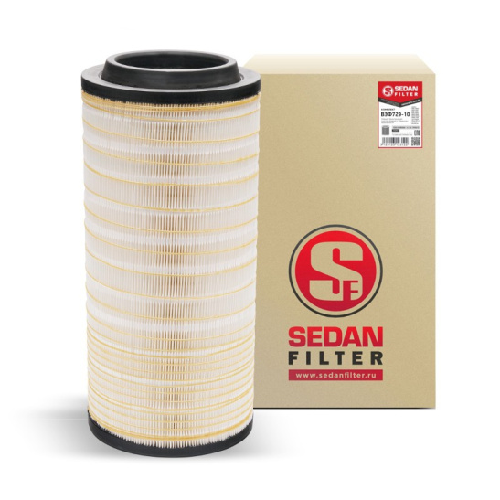 ВЭФ729-10 Элемент фильтра воздушного основной/внешний, ЕВРО-4,5 (аналог 729.1109560-02 и C 25 710/3) Cummins, Мерседес, КАМАЗ 5490  "СЕДАН"