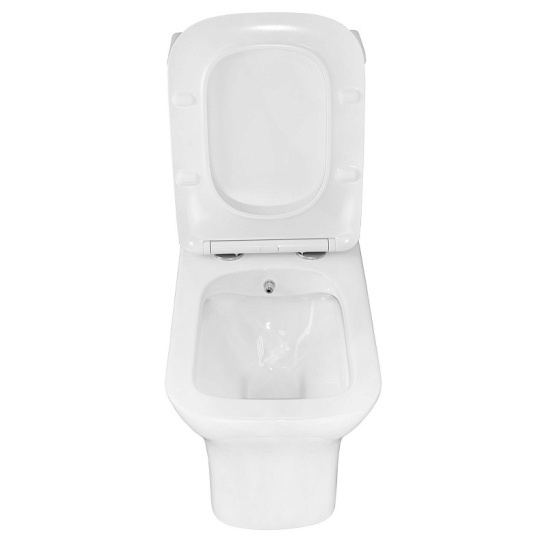 Унитаз-компакт Azario  Lodi безободковый моноблок с функцией биде, AZ-8617B универсальный выпуск, двухрежимная арматура, нижний  подвод, сиденье