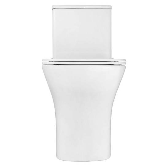 Унитаз-компакт Azario  Lodi безободковый моноблок с функцией биде, AZ-8617B универсальный выпуск, двухрежимная арматура, нижний  подвод, сиденье