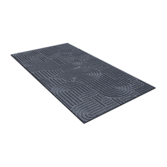 Коврик icarpet ЛАБИРИНТ с тиснением 67х120 серый 01 S