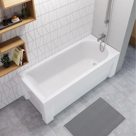 Ванна акриловая прямоугольная 1700х700х435мм MICHIGAN, в комплекте с каркасом, панелью (Alex Baitler), Россия