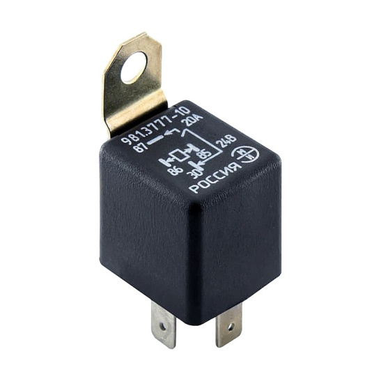 981.3777-10 РЕЛЕ 4-х конт. 24 В с кронштейном (взамен 751.3777-10, 901.3747-10)