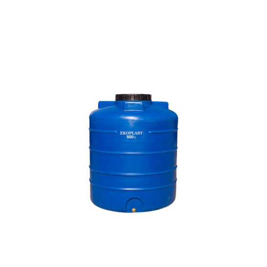 Бак для воды Ecoplast овально-вертикальный ОВН 500 (низкий), 500 л, синий
