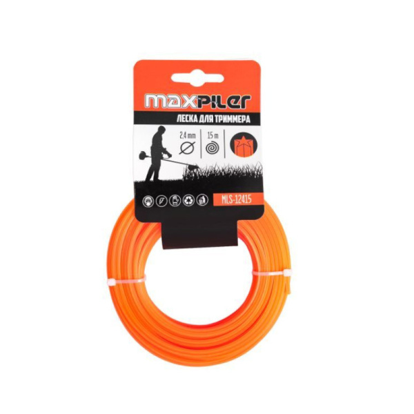 Триммер бензиновый MaxPiler MGT-52, 52 см³, 1,7 кВт, 2,3 л. с, MGT-52 +леска в подарок, Китай