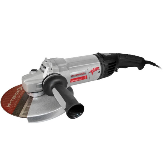 Углошлифмашина УШМ-2324 АВС, 2,4 кВт.230мм, плав.пуск,антивибр.система, Интерскол