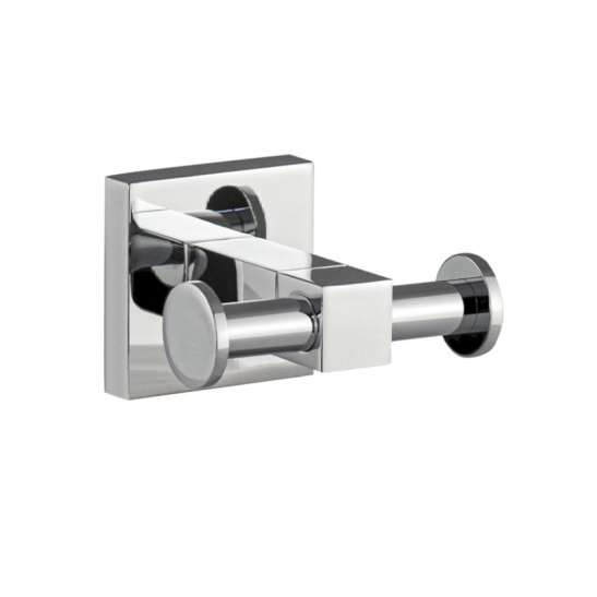 Крючок двойной, хром, 84115, GFmark, Санакс